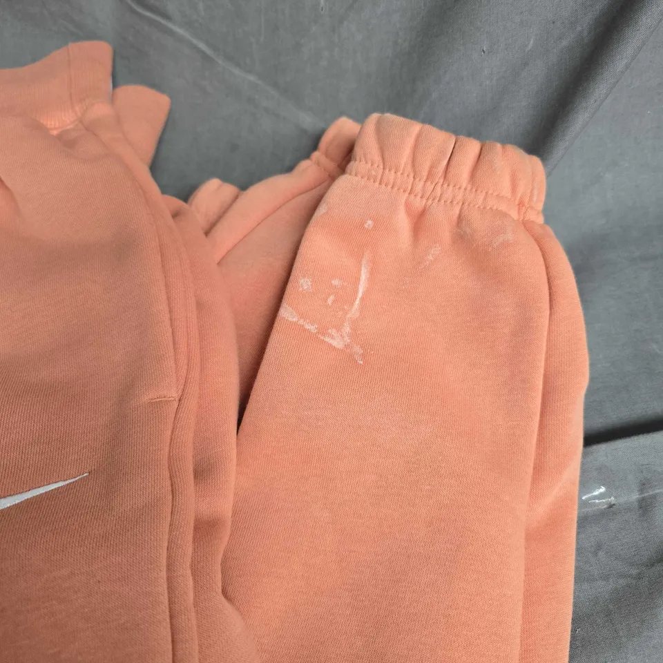 NIKE OVERSIZED FIT HIGH RISE JOGGERS IN ORANGE SIZE S