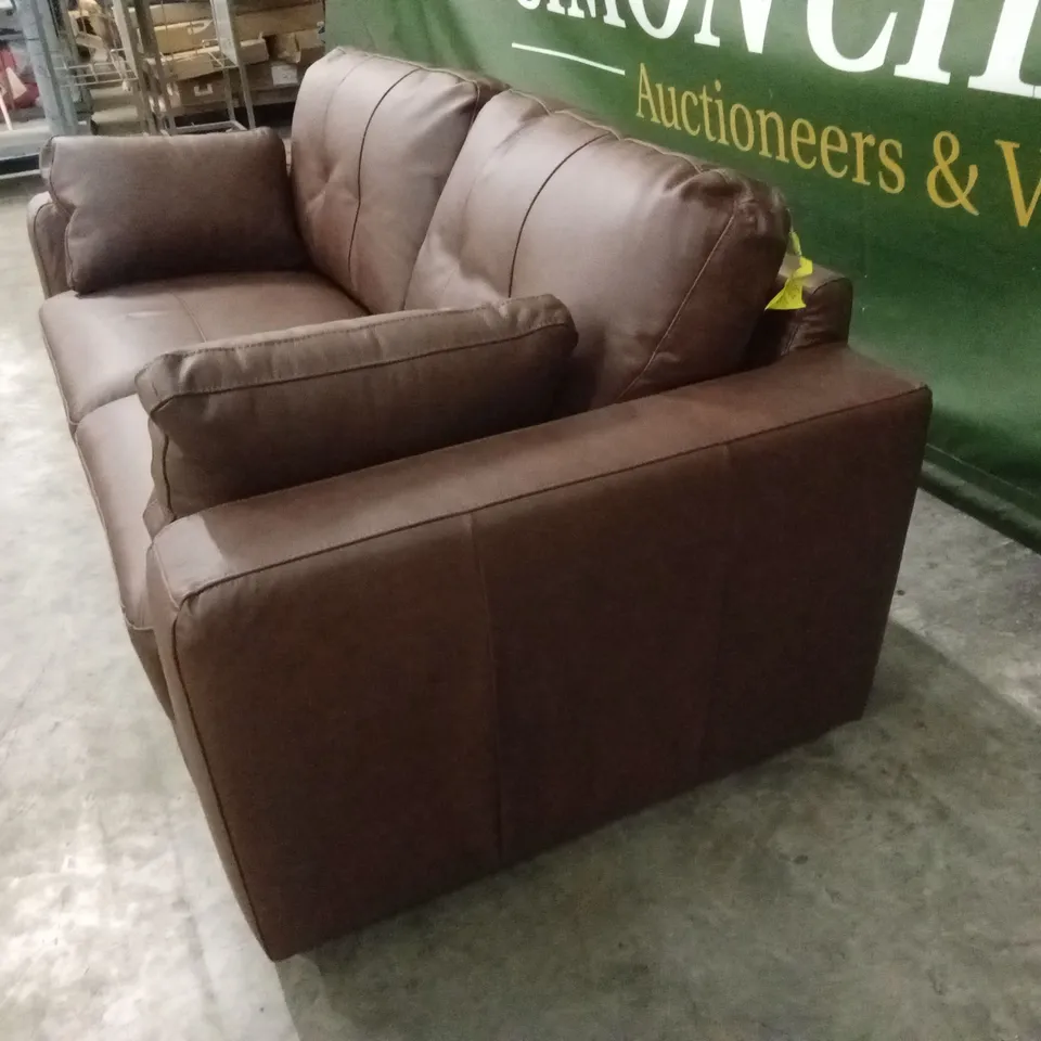 ARDEN ITALIAN LEATHER 3 SEATER SOFA RRP £1399