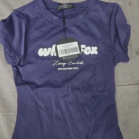 WHITE FOX ERA 8 BABY T-SHIRT IN NAUTICAL NAVY SIZE XS