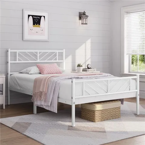 BOXED PREETESH BED WHITE 90*190CM (1 BOX)
