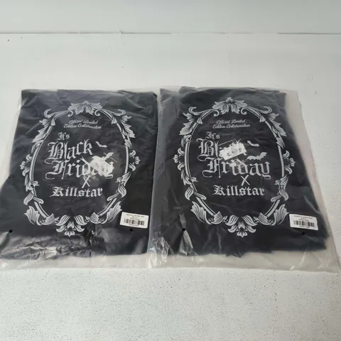 LOT OF APPROXIMATELY 24 BRAND NEW KILLSTAR ISABEAUS CURSE MAXI DRESSES IN BLACK - VARIOUS SIZES