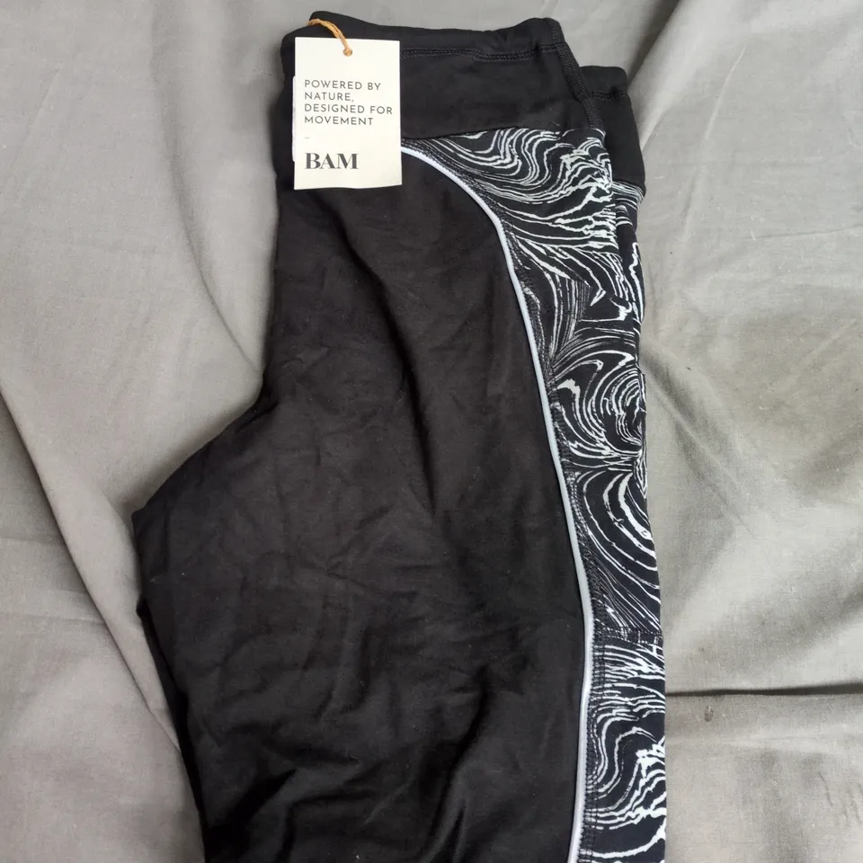 BAMBOO WOMEN'S THERMAL ULTRA ACTIVE LEGGING FULL LENGTH – SIZE M – BLACK 