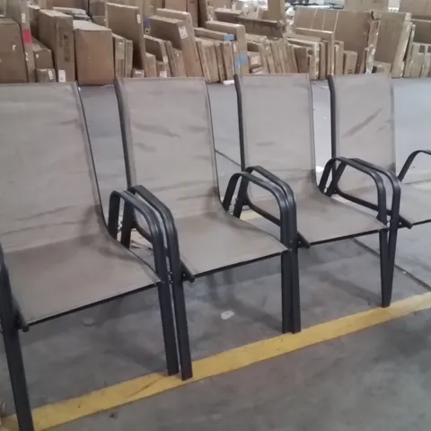 SET OF 4 OUTSUNNY DINING CHAIRS 