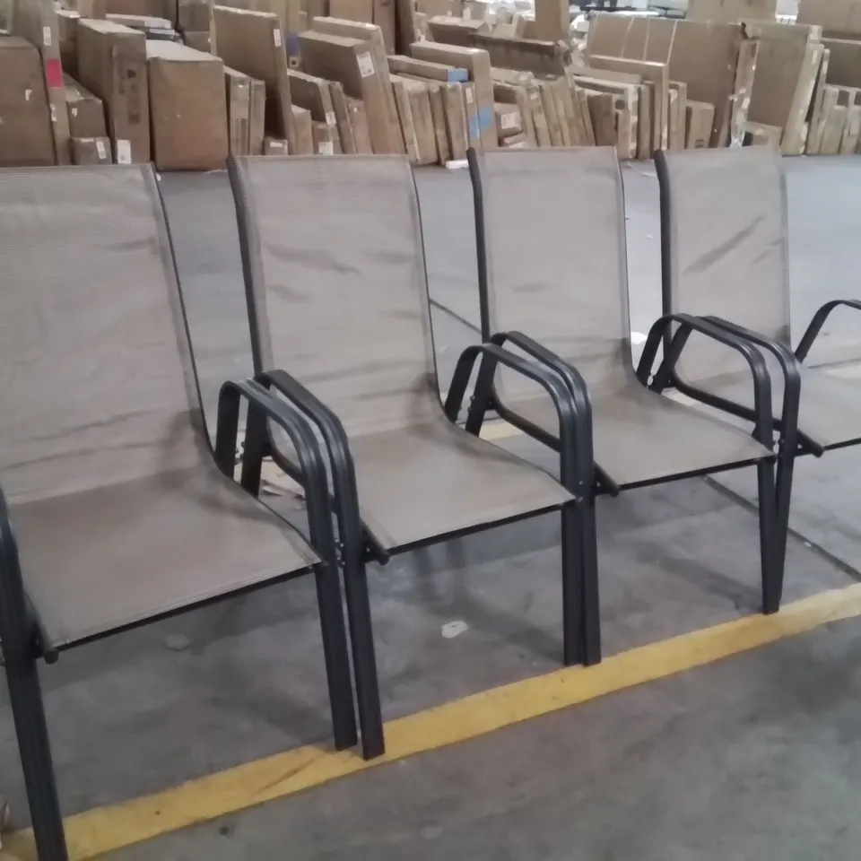 SET OF 4 OUTSUNNY DINING CHAIRS 