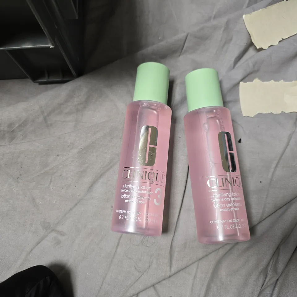 ASSORTED HEALTH & BEAUTY ITEMS INCL. CLINIQUE CLARIFYING LOTION 3 AND ALL CURL CONDITIONER