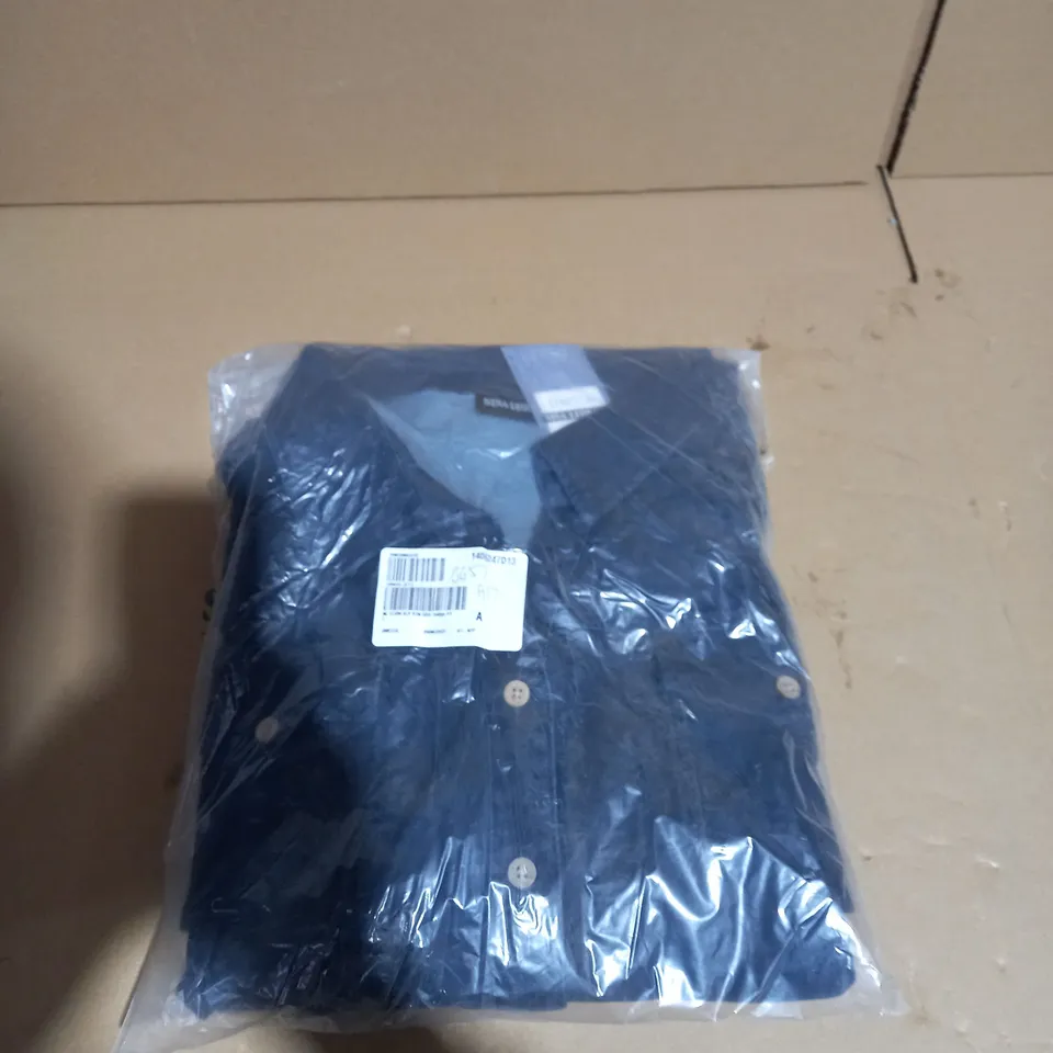 NINA LEONARD STRETCH DENIM INDIGO JACKET - 4XL