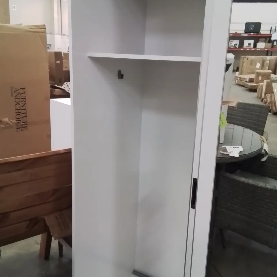 ERISON 2 DOOR SLIDING WARDROBE WITH MIRROR WHITE