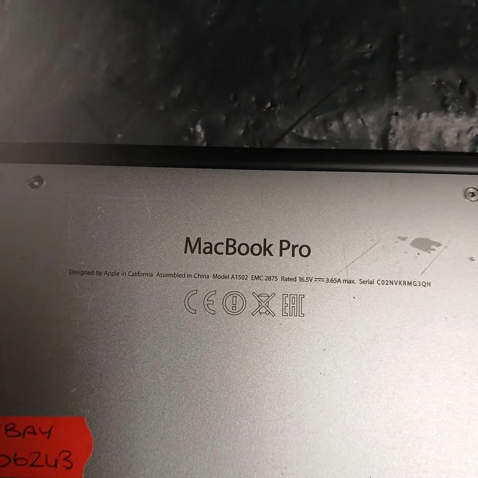 APPLE MACBOOK PRO 13-INCH LAPTOP – SILVER, A1502 EMC 2875