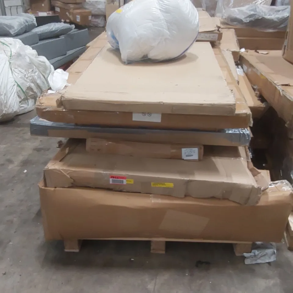 PALLET CONTAINING A LARGE QUANTITY OF ASSORTED FURNITURE PARTS ECT