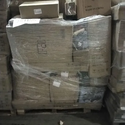 PALLET OF HOUSEHOLD ITEMS TO INCLUDE DISH RACK, HALLOWEEN COSTUME, FOAM GLOW STICKS AND OTHER ASSORTED ITEMS...