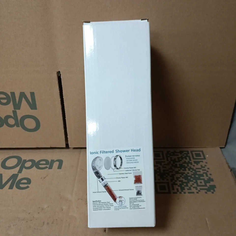 IONIC FILTERED SHOWER HEAD BOXED