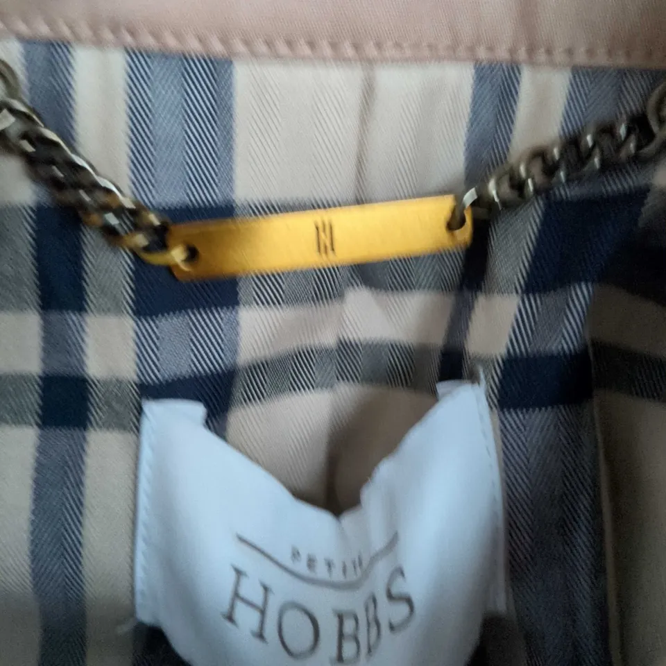 HOBBS LONDON PETITE TRENCH COAT – BEIGE, UK 12