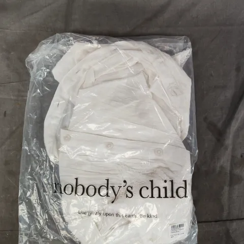 BAGGED NOBODY'S CHILD AUGUSTA BLOUSE IN WHITE SIZE 10