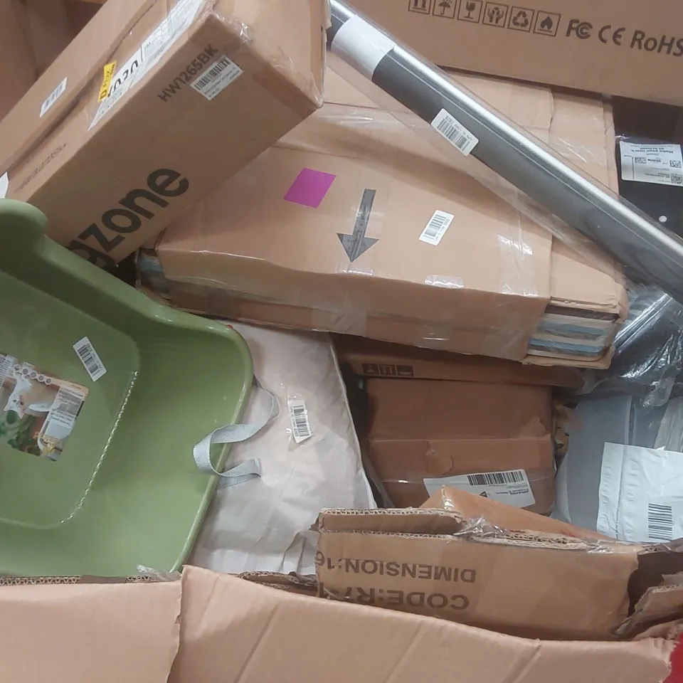 PALLET CONTAINING A VERY LARGE QUANTITY OF ASSORTED ITEMS INCLUDING: 360W SOLAR PANEL, KEYBOARD TRAY, BLINDS ECT