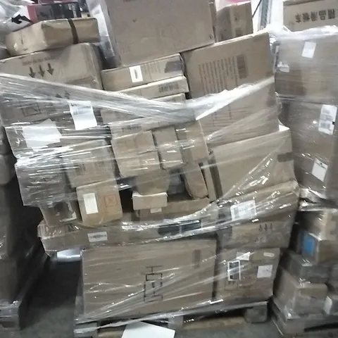 PALLET OF ELECTRICAL ITEMS AND HOUSEHOLD GOODS TO INCLUDE;CAULK GUN,OFFICE CHAIR,GUITAR 