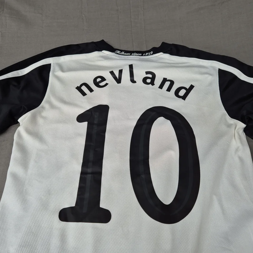 FULHAM FC RETRO HOME JERSEY - SIZE SMALL - NEVLAND 10