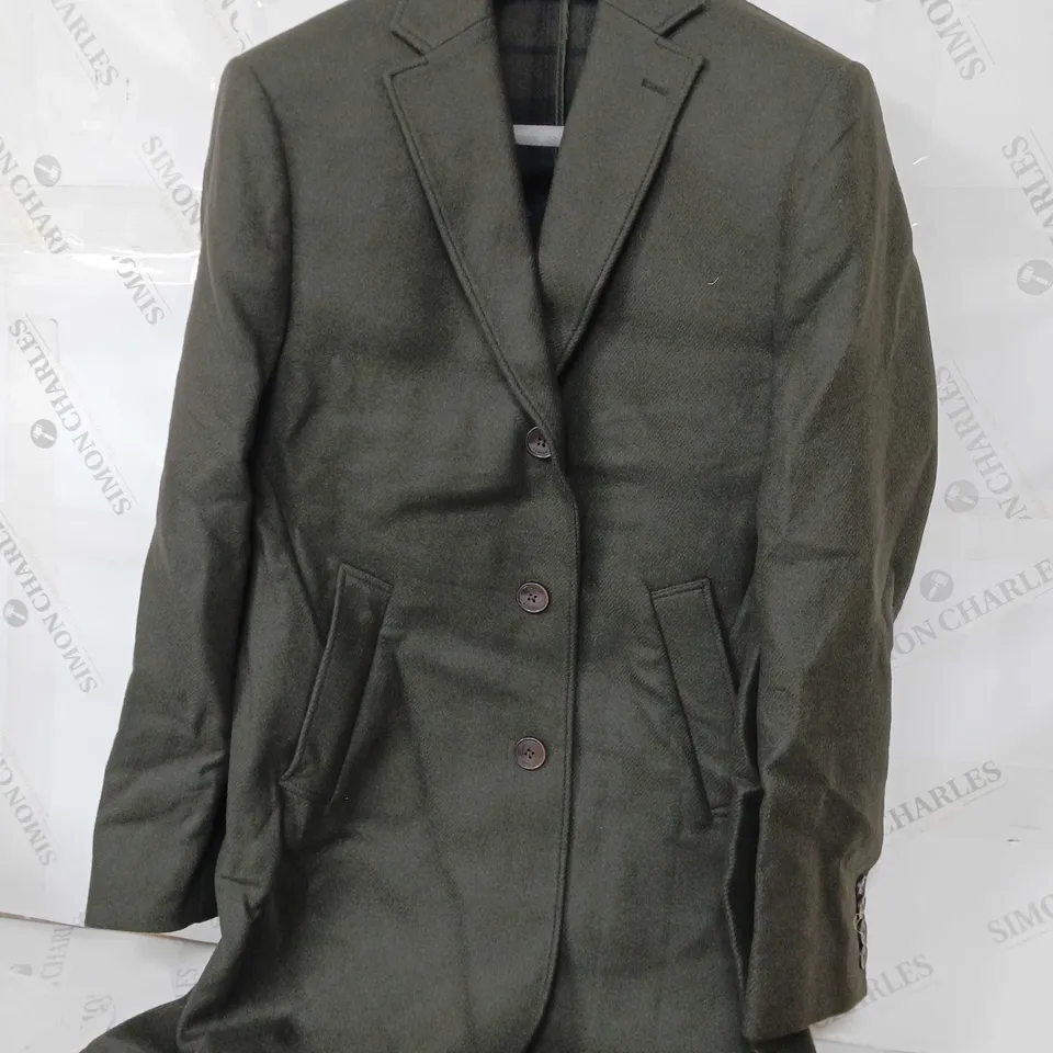 HACKETT LONDON FACE GREEN COAT - 42R