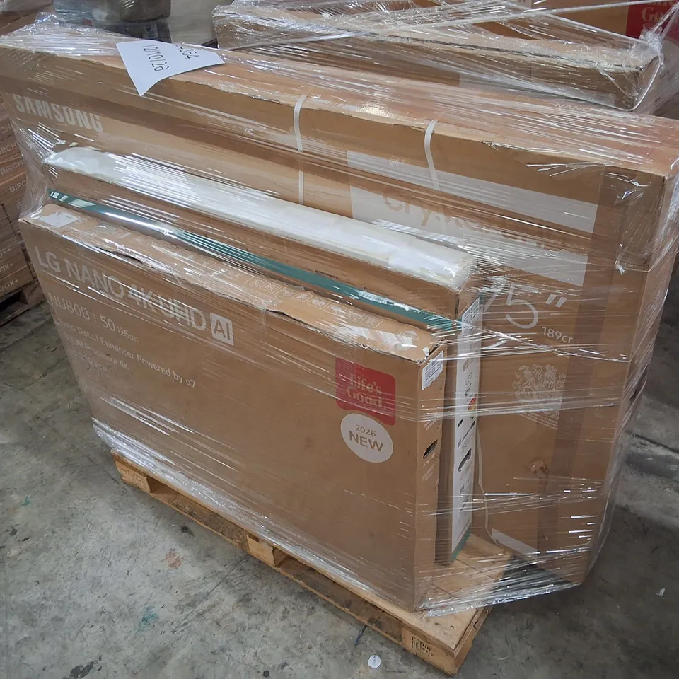 PALLET CONTAINING 6 ASSORTED DAMAGED TVS