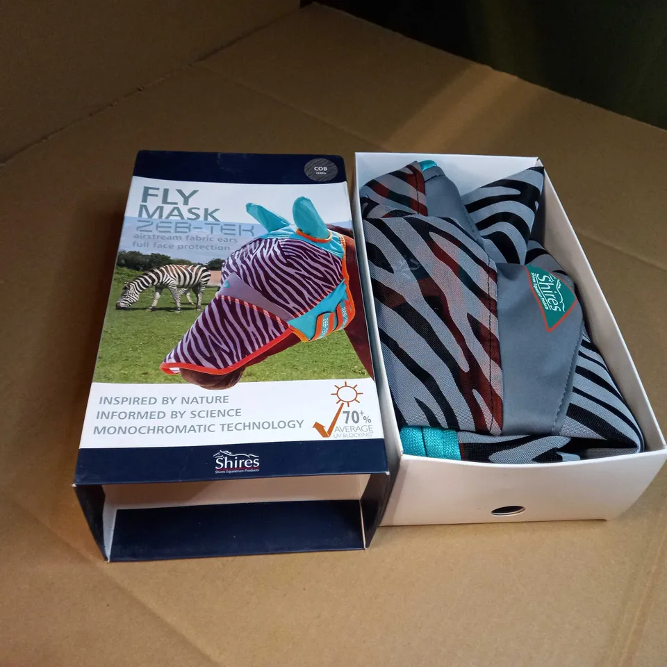 BOXED SHIRES FLY MASK ZEB-TEK