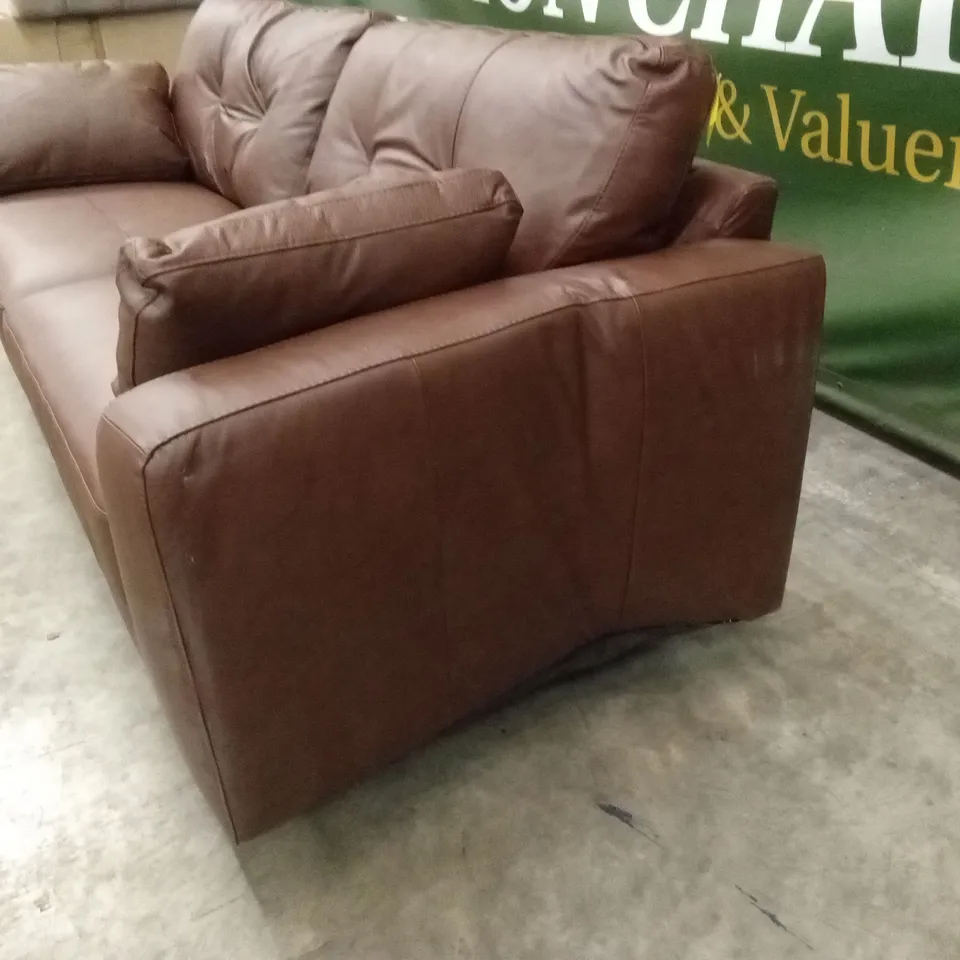 ARDEN ITALIAN LEATHER 4 SEATER SOFA RRP £1349