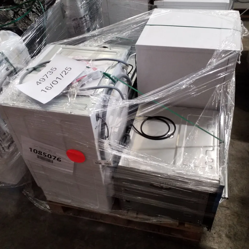 PALLET OF APPROXIMATELY 4 UNPROCESSED RAW RETURN WHITE GOODS TO INCLUDE;