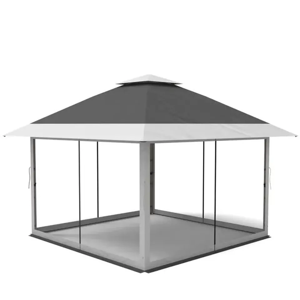 BOXED GARVEE 12X12 POP UP GAZEBO OUTDOOR CANOPY - GREY (1 BOX)