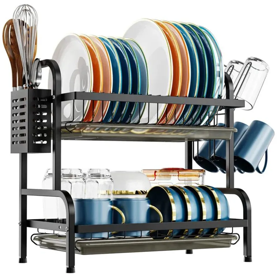BOXED 2 TIER DISH RACK