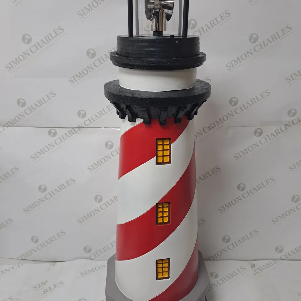 GARDEN REFLECTIONS XL SOLAR ROTATING 80CM LIGHTHOUSE