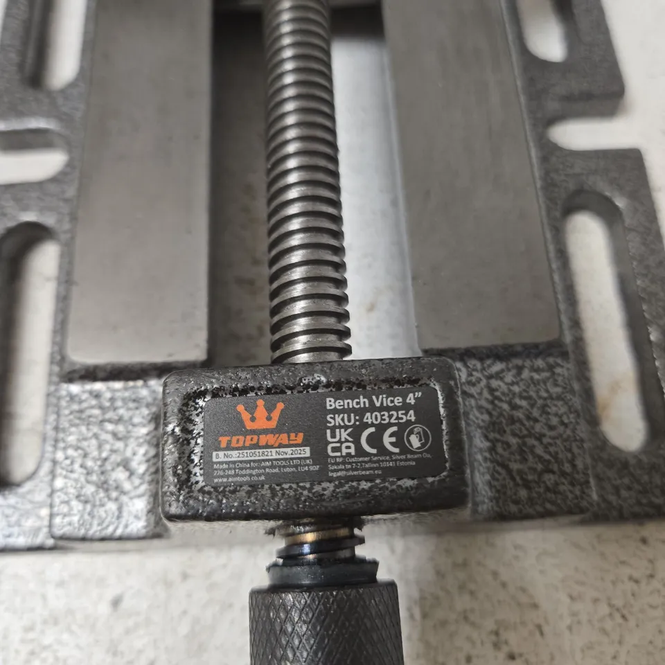 TOPWAY BENCH VICE 4-INCH JAW