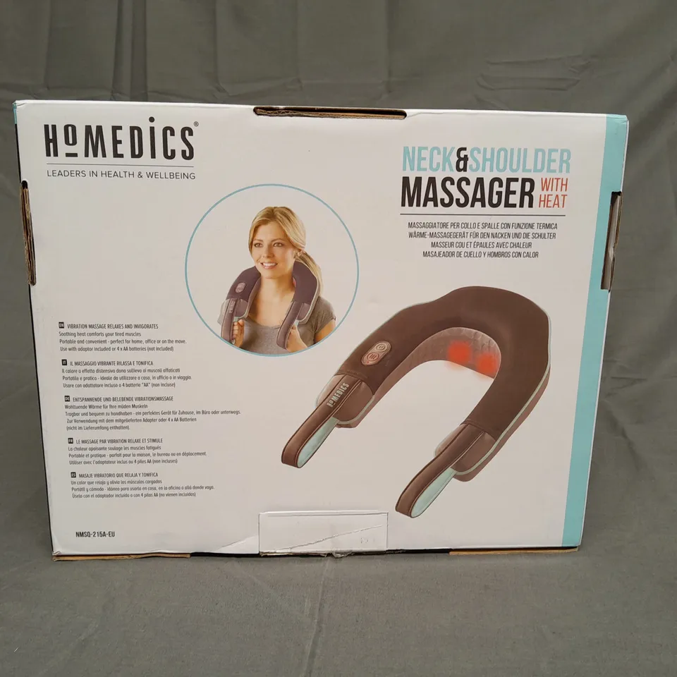 BOXED HOMEDICS NECK AND SHOULDER MASSAGER WITH HEAT