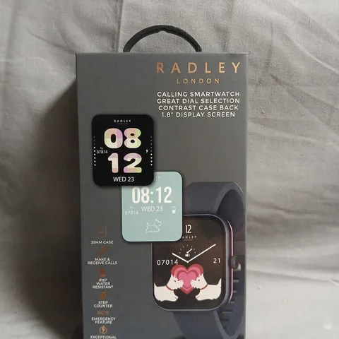 RADLEY LONDON CALLING SMARTWATCH – 1.8 INCH DISPLAY, 35MM CASE, BLUE STRAP, BOXED