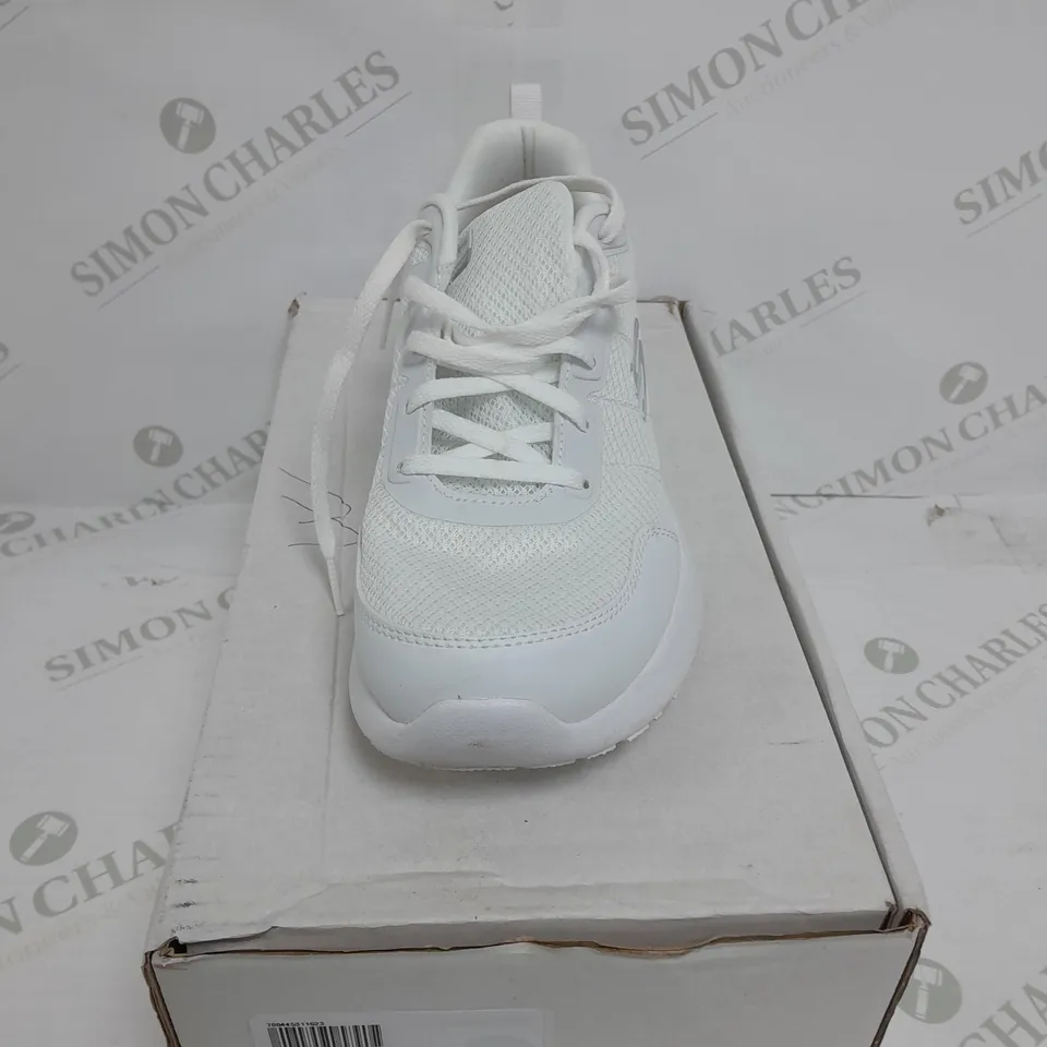 SKECHERS SKECH-AIR DYNAMIGHT METALLIC CLIP LACE UP TRAINER SIZE 6