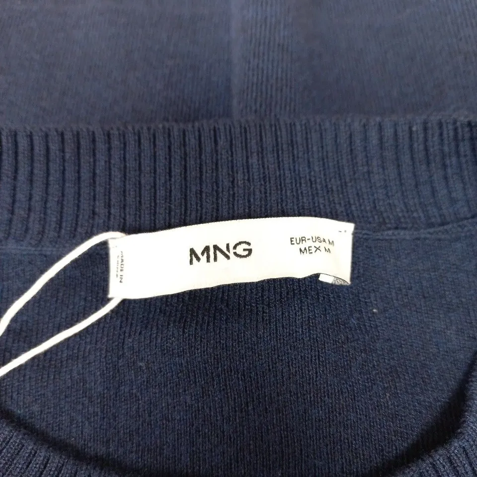 MNG NAVY KNIT JUMPER – CREW NECK, WOMEN'S, SIZE M