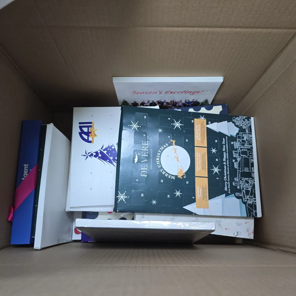 LOT OF APPROXIMATELY 20 ASSORTED CHOCOLATE ADVENT CALENDARS