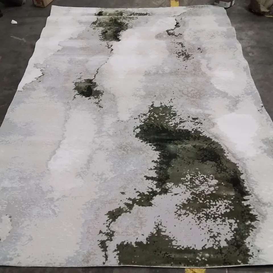 CAYDREN ABSTRACT BEIGE/GREEN AREA RUG APPROXIMATELY 200X290CM