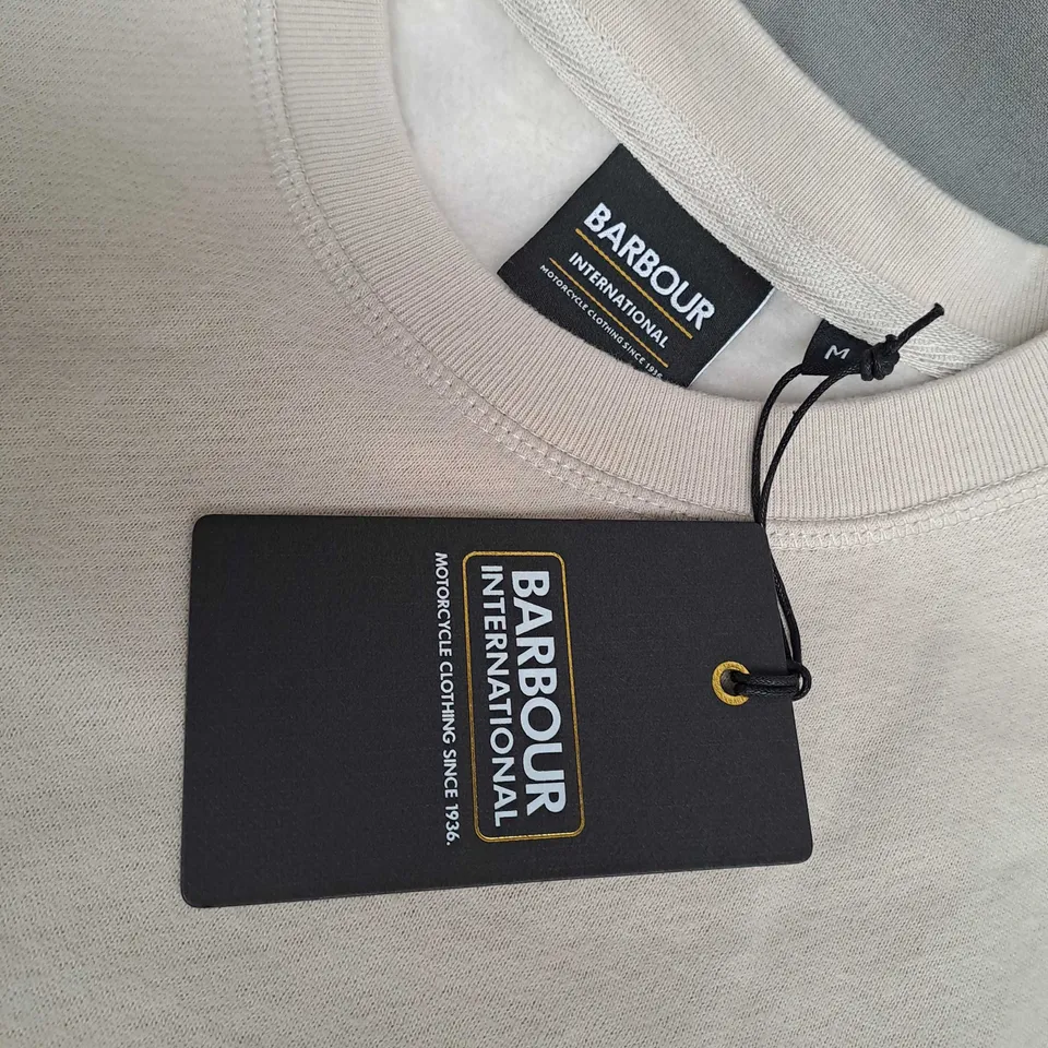 BARBOUR INTERNATIONAL BEIGE JUMPER SIZE M