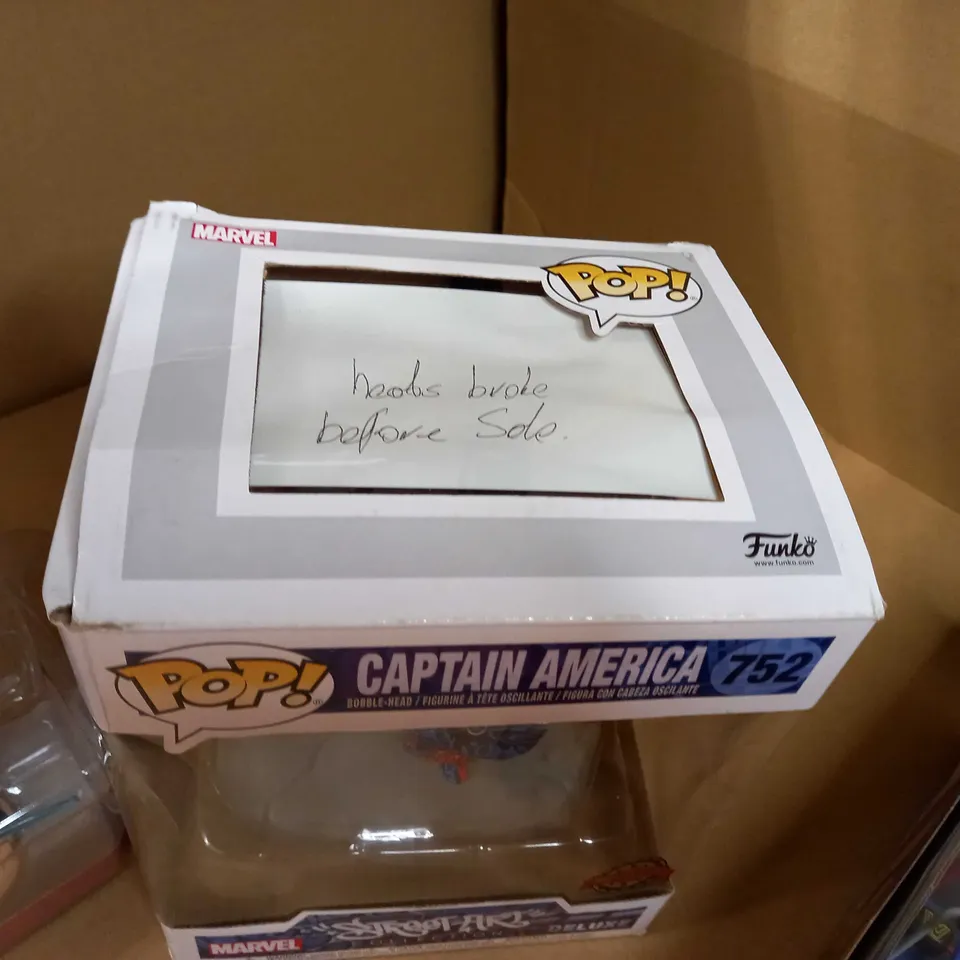 LOT OF APPROX 4 ASSORTED TOY RELATED ITEMS TO INCLUDE: MARVEL POP, RANDY SAVAGE FIGURE, MINIONS 