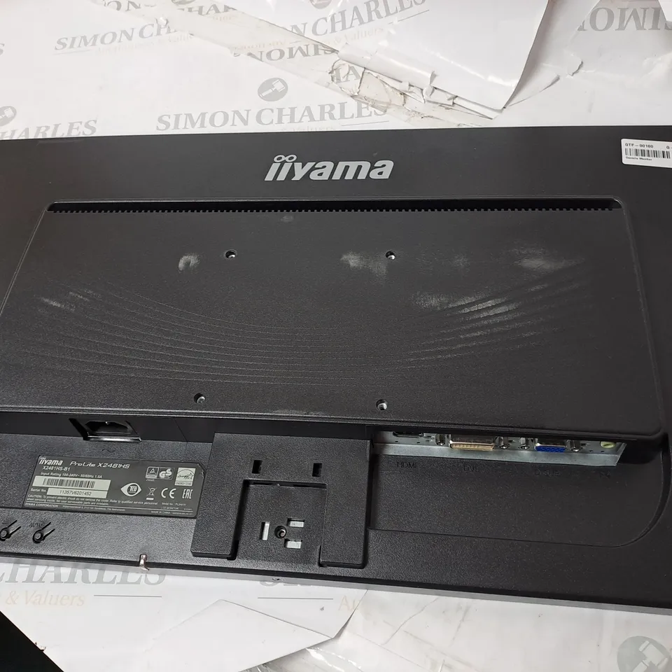 IIYAMA PRO LIFE MONITOR MODEL X2481HS-B1 SERIAL #11357V6201452