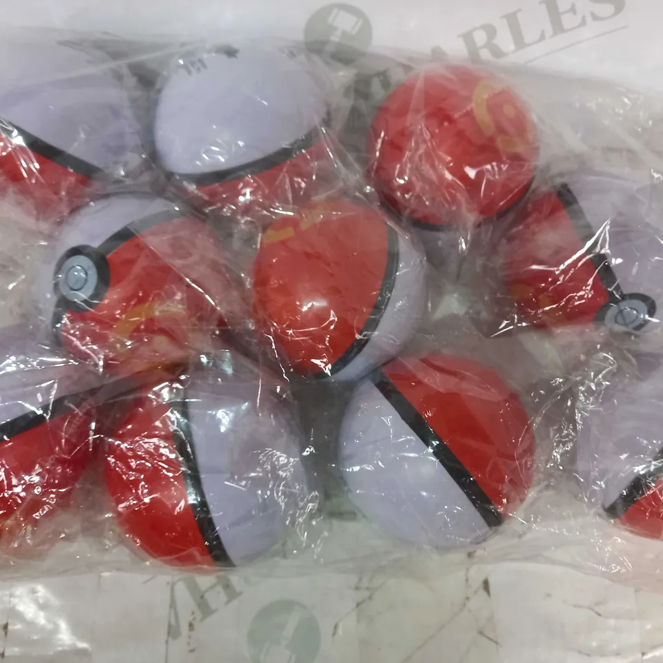 BOX OF APPROXIMATELY 15 FOAM POKÉMON POKÉBALLS