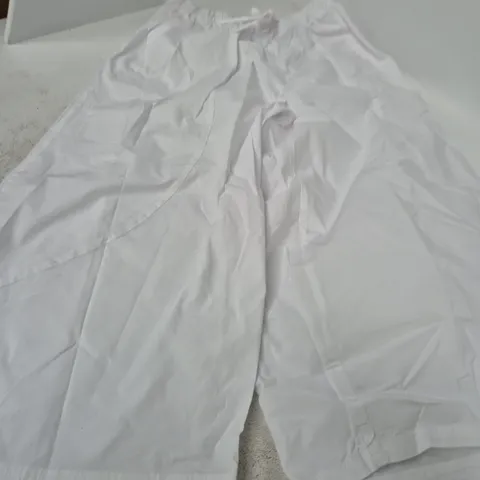 TOPSHOP WOMEN'S WHITE DRAWSTRING TROUSERS, UK 12