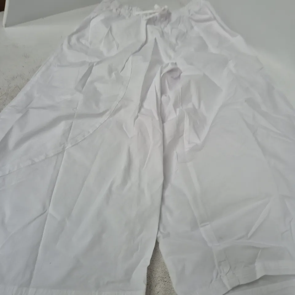 TOPSHOP WOMEN'S WHITE DRAWSTRING TROUSERS, UK 12