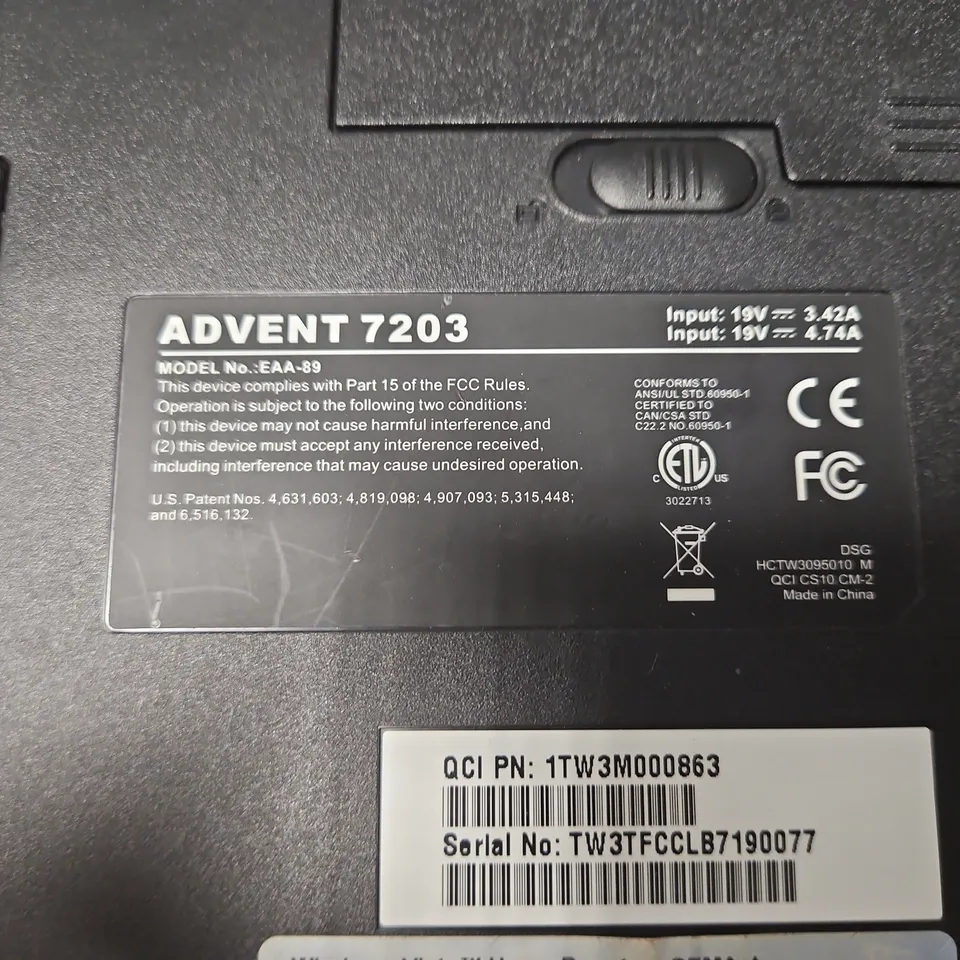 ADVENT 7203 LAPTOP