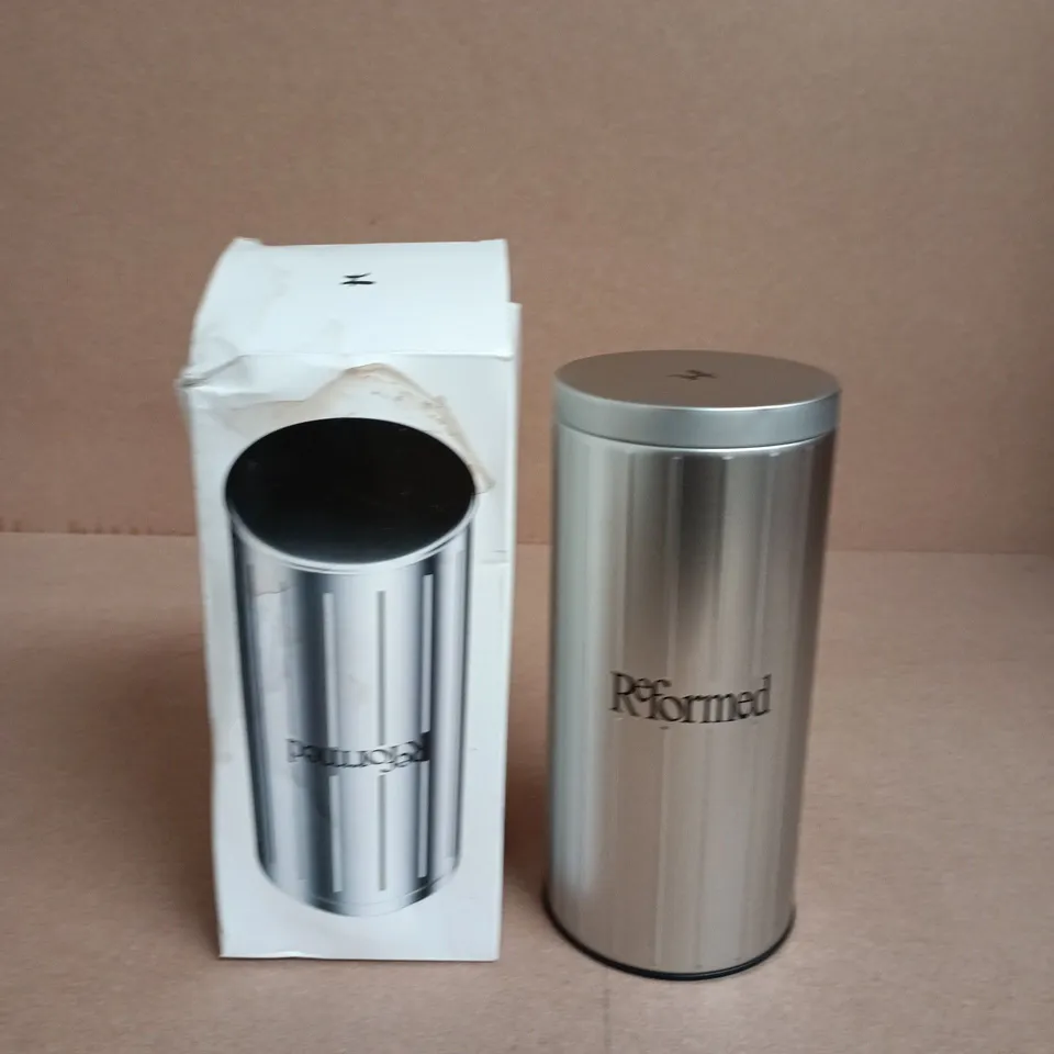 REFORMED COFFEE STORAGE METAL CAN