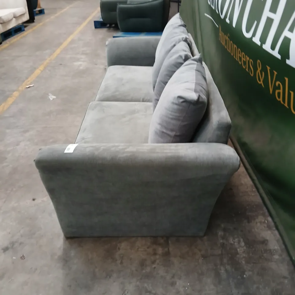 GREY FABRIC FOUR-SEAT SOFA