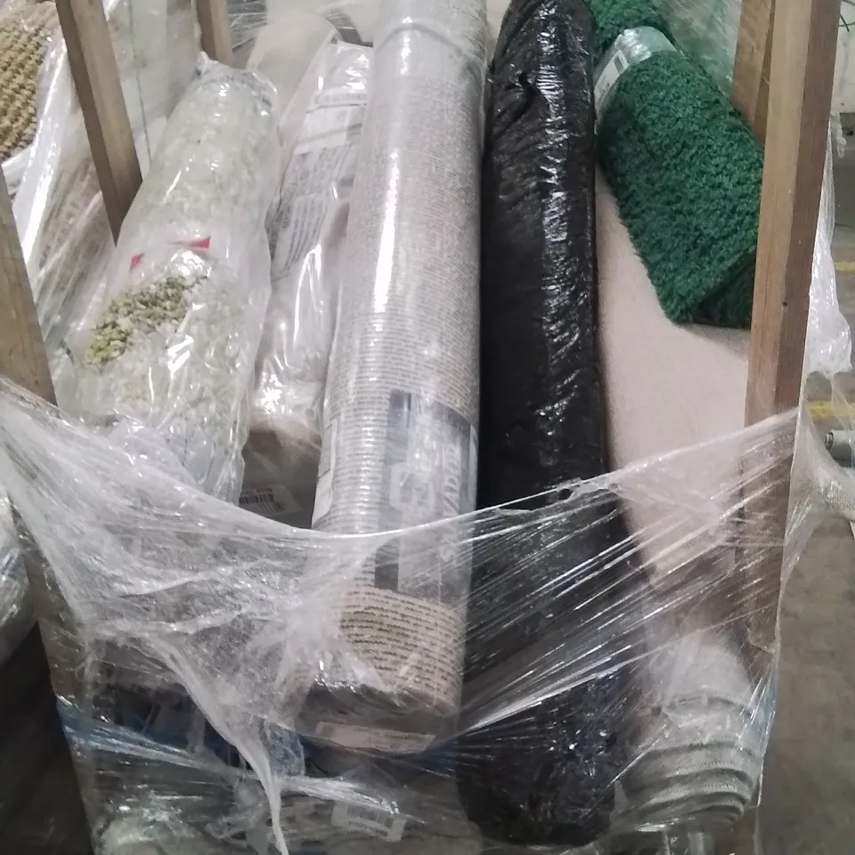 PALLET OF APPROXIMATELY 25  QUALITY DESIGNER RUGS