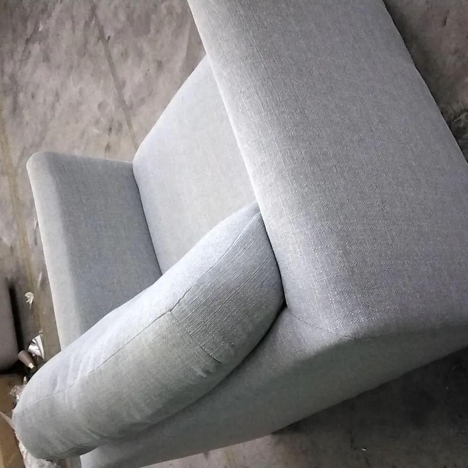 QUALITY DESIGNER CLOUDY GREY FABRIC ARMCHAIR
