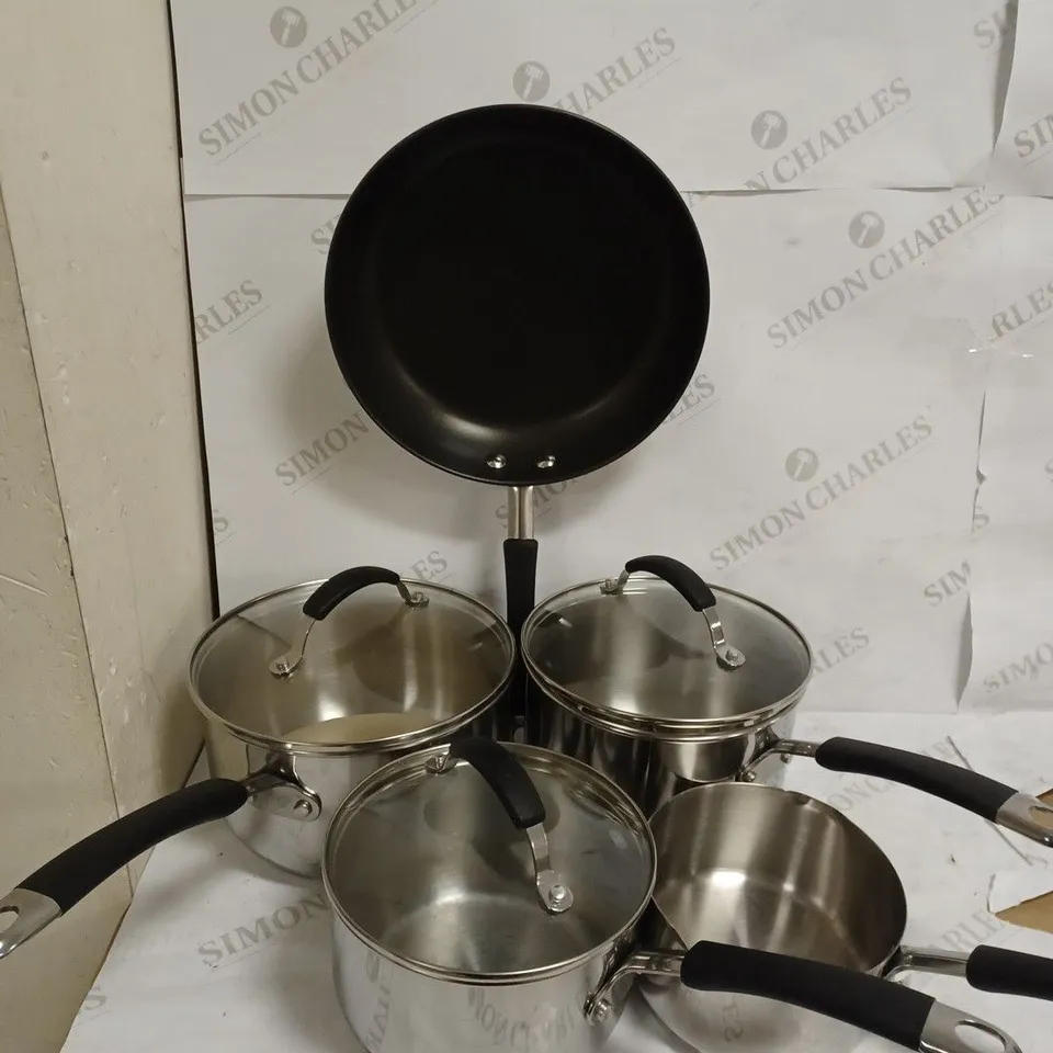 MEYER INDUCTION STAINLESS STEEL COOKWARE SET
