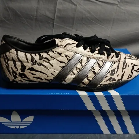 BOXED PAIR OF ADIDAS TOKYO W ZEBRA PRINT WOMEN'S TRAINERS - UK SIZE 6.5