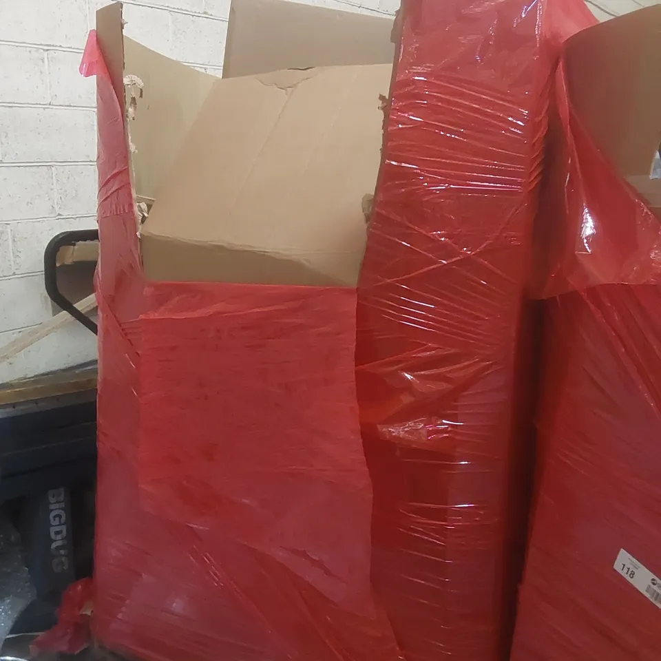 PALLET CONTAINING A LARGE QUANTITY OF ASSORTED ITEMS INCLUDING: CEILING FAN WITH LIGHT, KNAPSACK ELECTRIC SPRAYER ECT