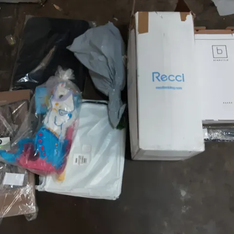 PALLET OF ASSORTED PRODUCTS INCLUDING RECCI BEDDING, M DESIGN FLOATING SHELVES, BENKSTEIN, CUTLERY TRAY KITCHEN DRAWER ORGANISER, PIPISHELL TOILET SEAT